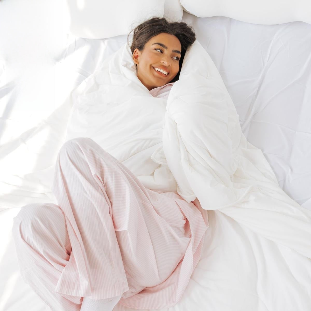 Cloud Quilt | Cooling Summer Comforter with Feather Velvet Filling