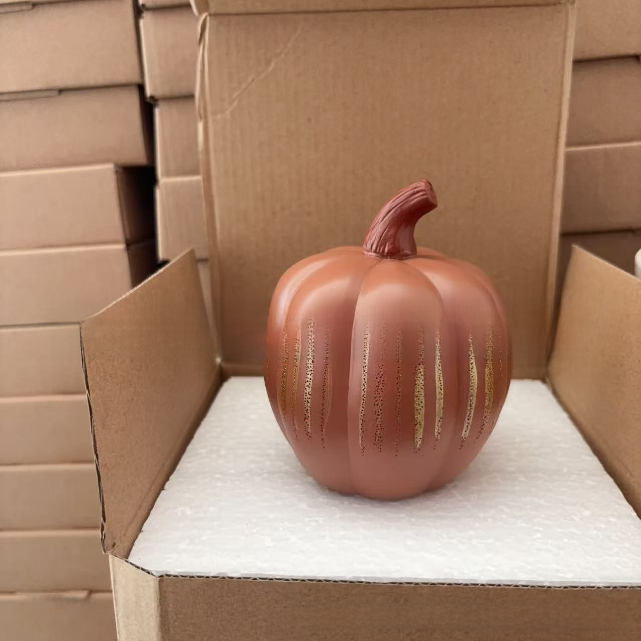 Glitter Resin Pumpkin Ornament | Halloween & Autumn Home Decor