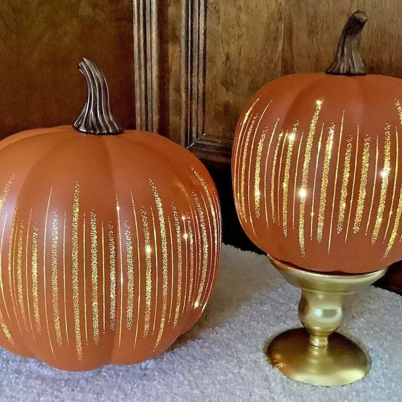 Glitter Resin Pumpkin Ornament | Halloween & Autumn Home Decor