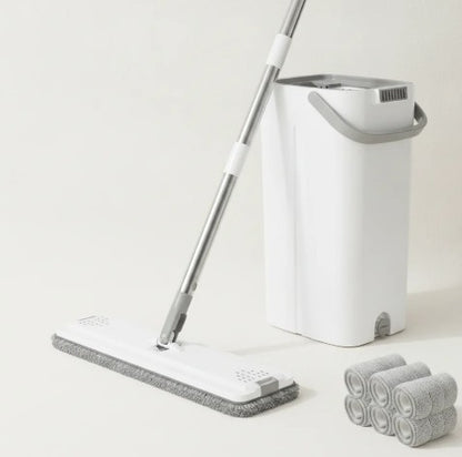 Magic Spin Mop Set with Self-Wringing Bucket & 360° Rotating Head