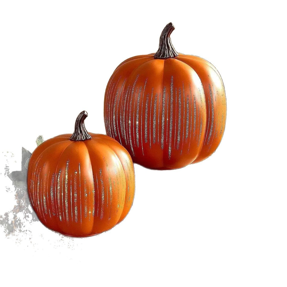 Glitter Resin Pumpkin Ornament | Halloween & Autumn Home Decor