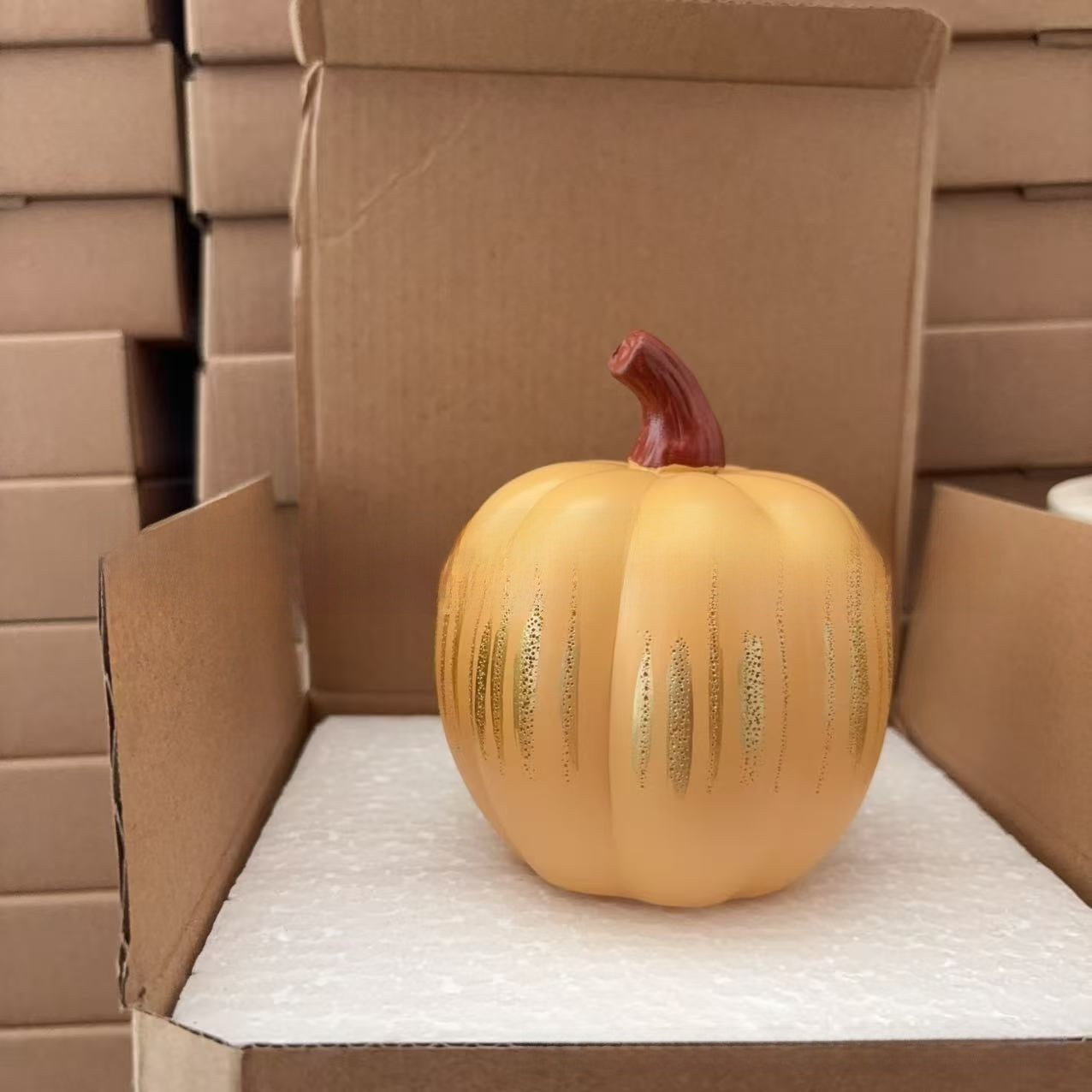 Glitter Resin Pumpkin Ornament | Halloween & Autumn Home Decor