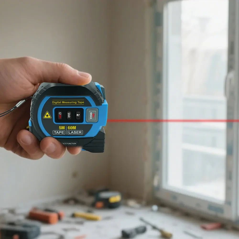 Japanese Digital Laser Tape Measure – Precision Measuring Tool for Home & DIY - TokyoHome