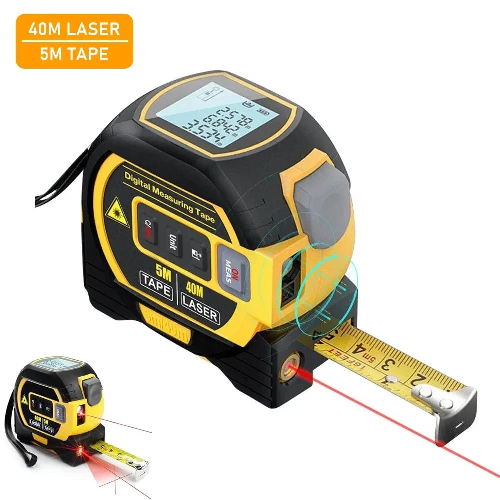 Japanese Digital Laser Tape Measure – Precision Measuring Tool for Home & DIY - TokyoHome