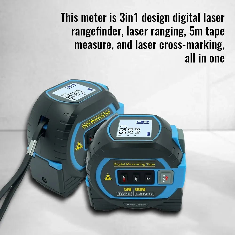 Japanese Digital Laser Tape Measure – Precision Measuring Tool for Home & DIY - TokyoHome